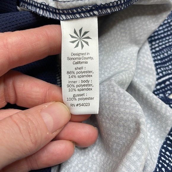 Athleta Midtown Batik Skort Navy and White Size 10 - Picture 6 of 11